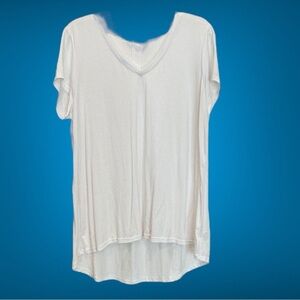 Members Mark Favorite Everyday Tee White S/S V-neck Shirt Top Size XL NWOT